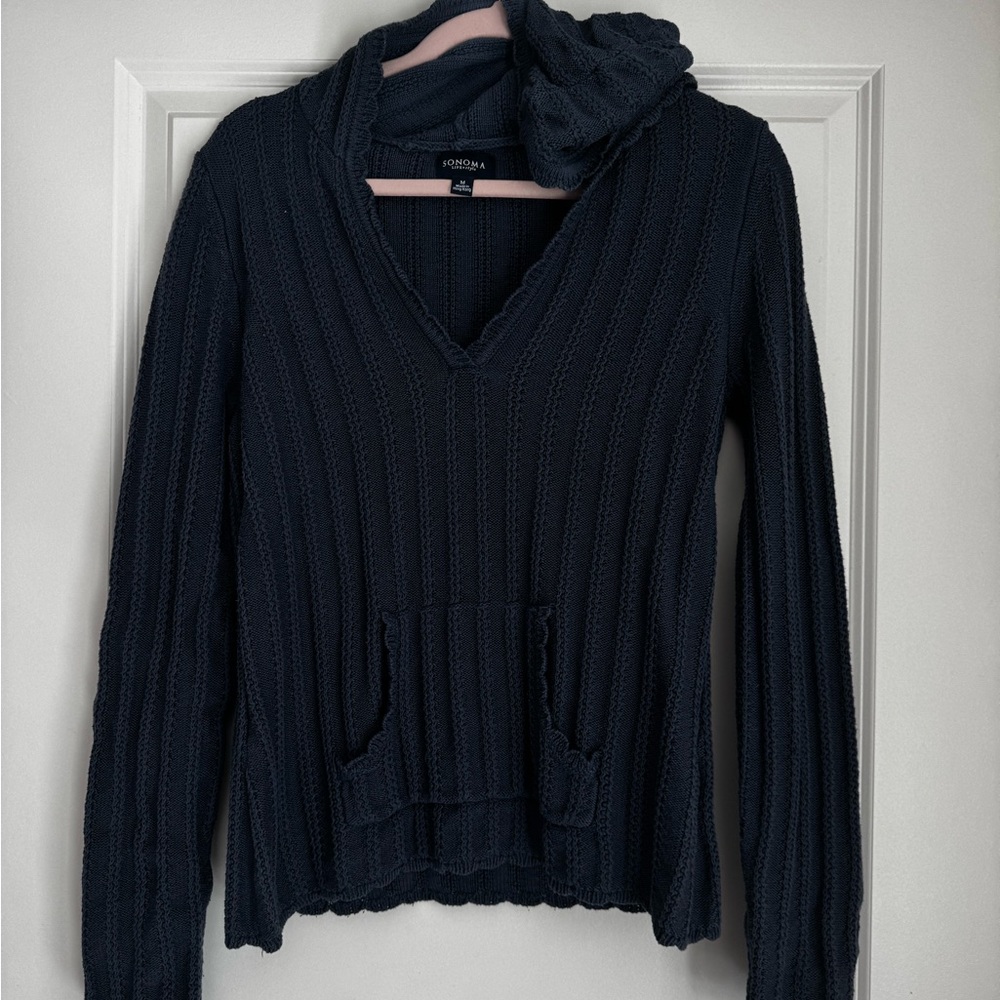 Sonoma Blue Hooded Sweater